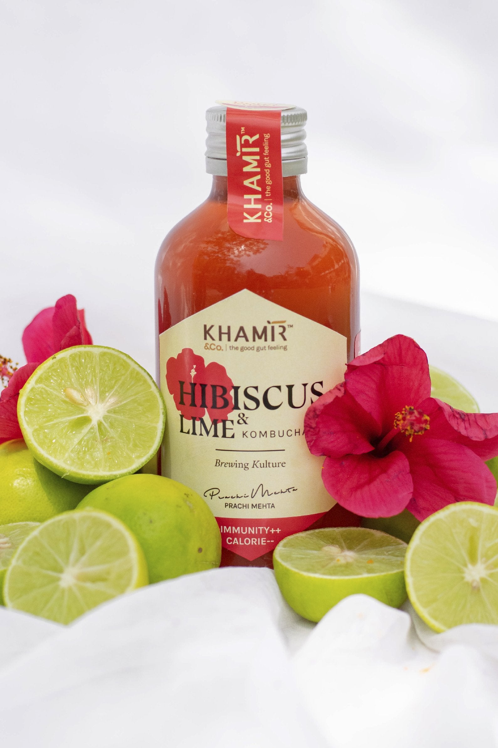 Khamir's Hibiscus & Lime Kombucha